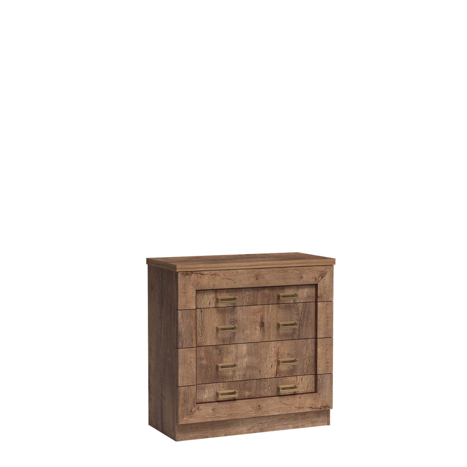 TADEUSZ-1 - Komoda su 4 stalčiais, Lefkas ąžuolas