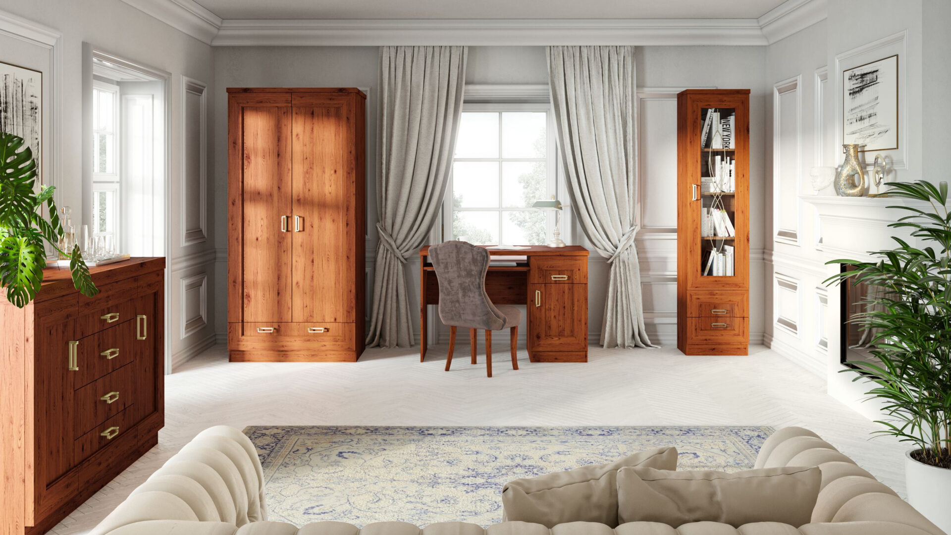 TADEUSZ-21 - Lova 90x200 cm, šimtametis ąžuolas - Paveikslėlis 4