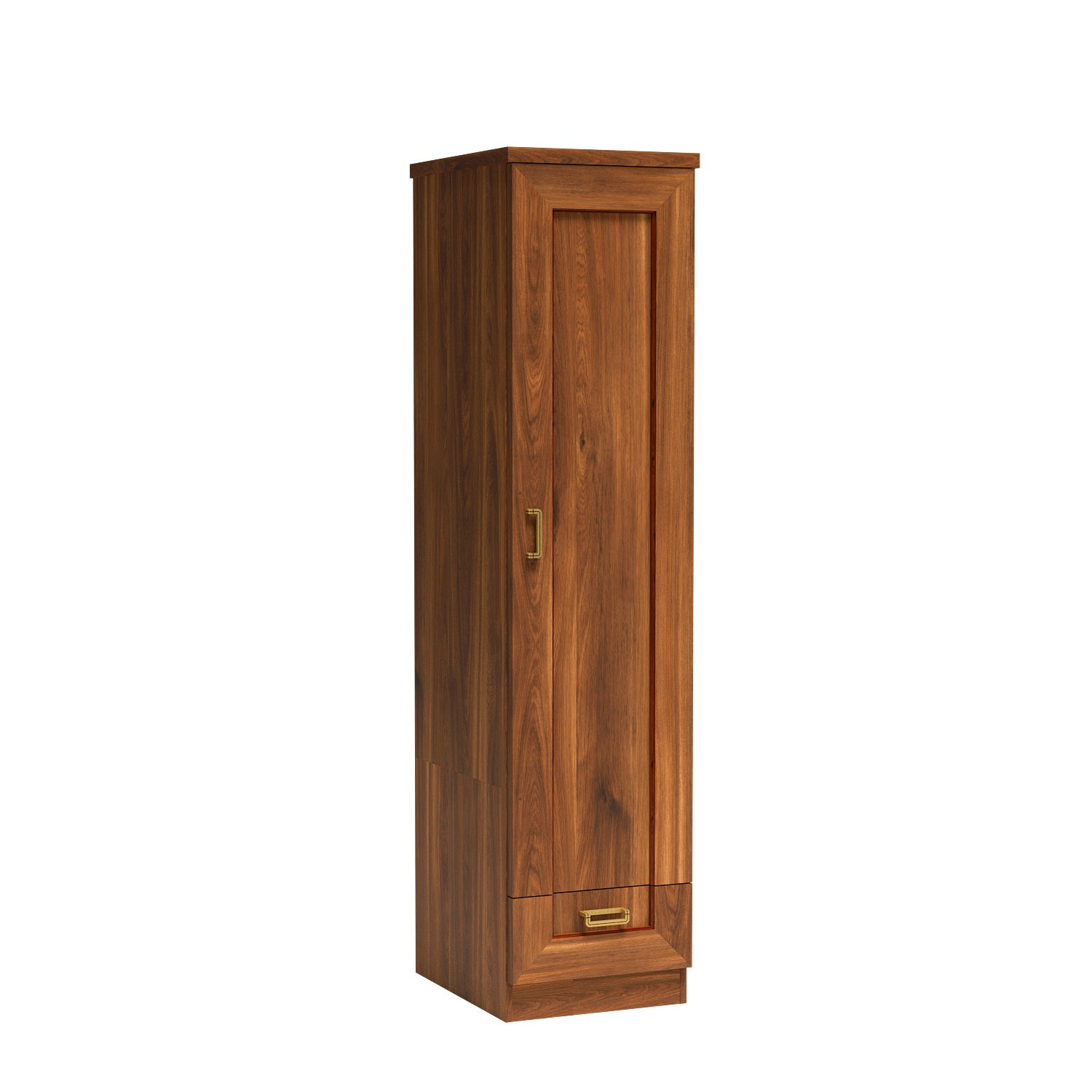 TADEUSZ-9 - Drabužinė 1D1S, šimtamečio ąžuolo spalvos, su lentynomis