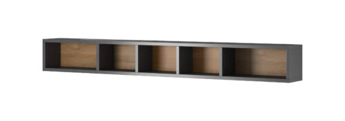 Toledo WM pakabinama lentyna, antracito blizgi / Grandson ąžuolo spalvos