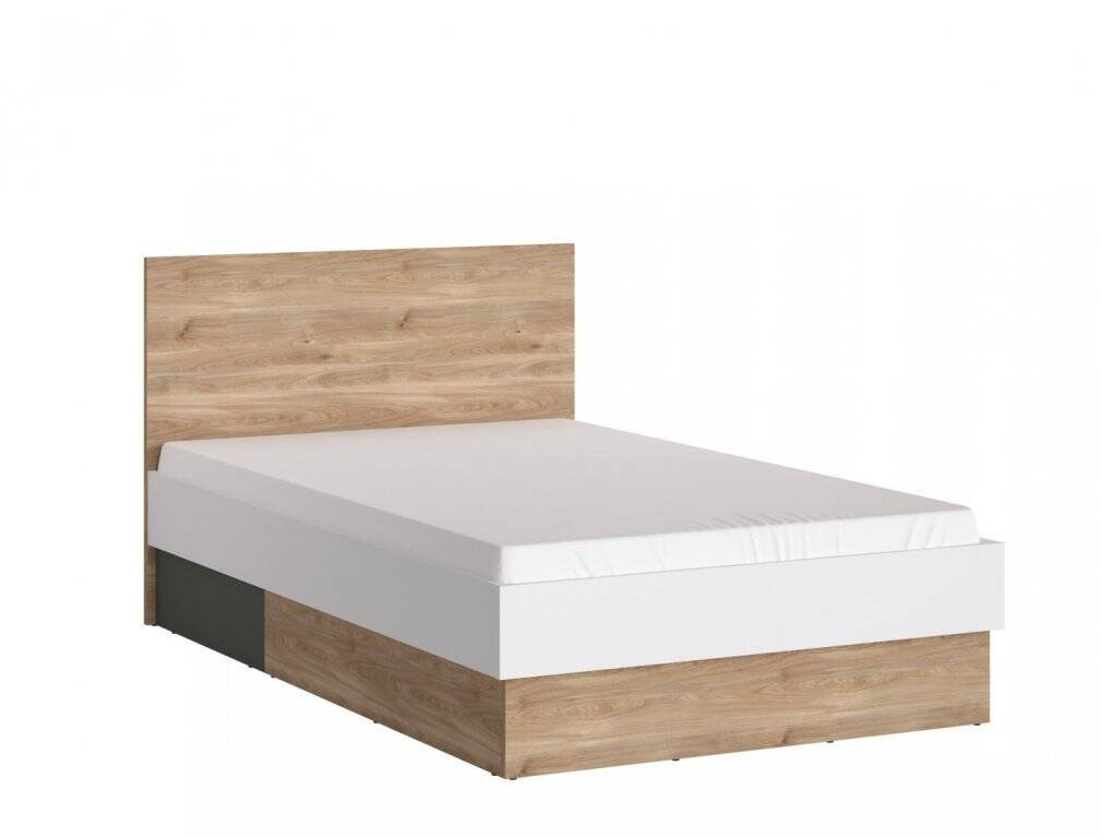 Twenty TWEZ01 - Lova 120 1S, medaus ąžuolo spalvos, Castello/balta/pilka