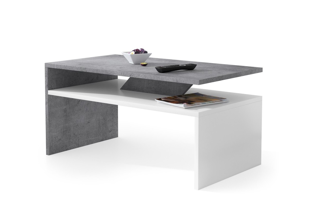 PRIMA Millennium betono/balta - MODERNUS KAVOS STALIUKAS