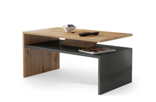 PRIMA Artisan Oak/Antracite (tamsiai pilka) – MODERNUS KAVOS STALIUKAS