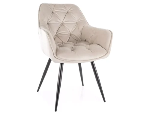 Vyšnių spalvos aksominė kėdė CHERRYVCJBE30