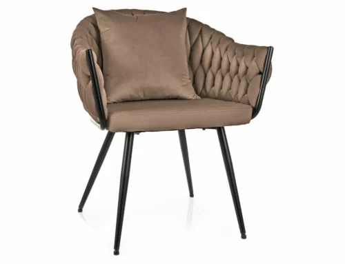 „Nuvo“ aksominė kėdė NUVOVCCBE