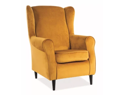 Barono aksominis fotelis BARONV68