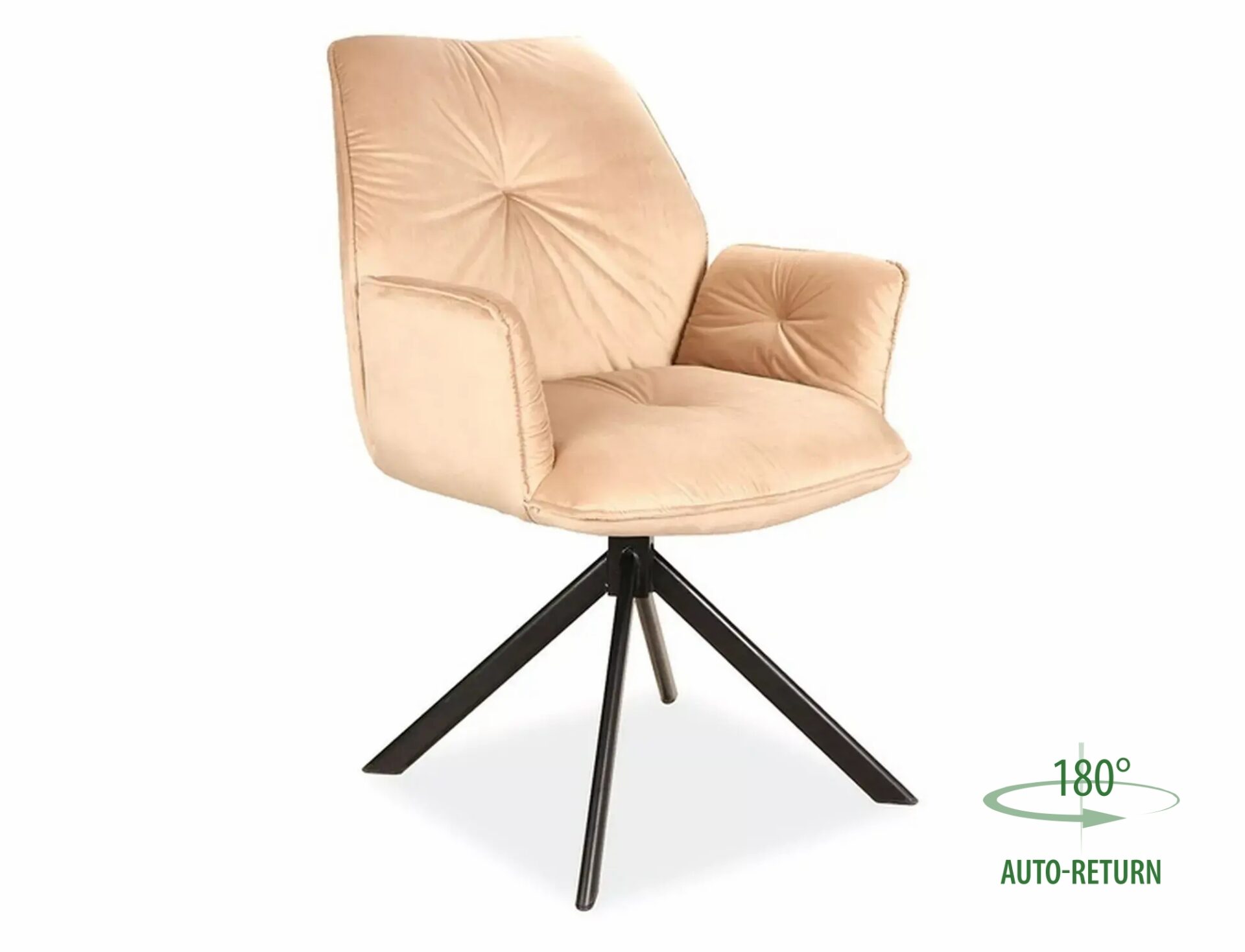 „Boogie II“ aksominė kėdė BOOGIEIIVCBE