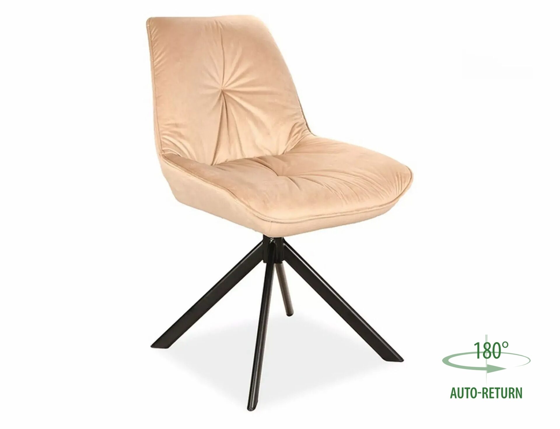 „Boogie I“ aksominė kėdė BOOGIEIVCBE