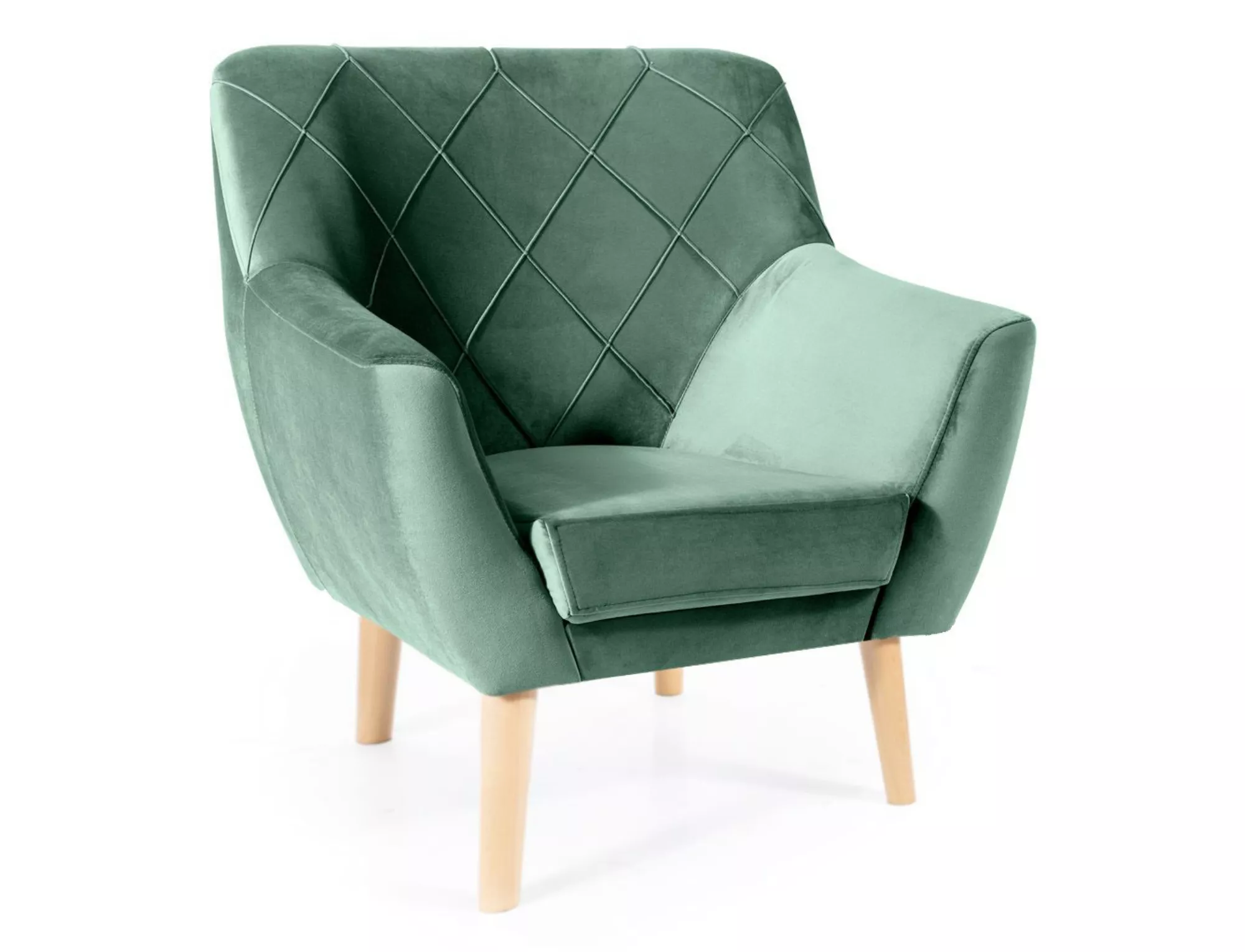 Kier 1 aksominis buko fotelis KIER1V78BU