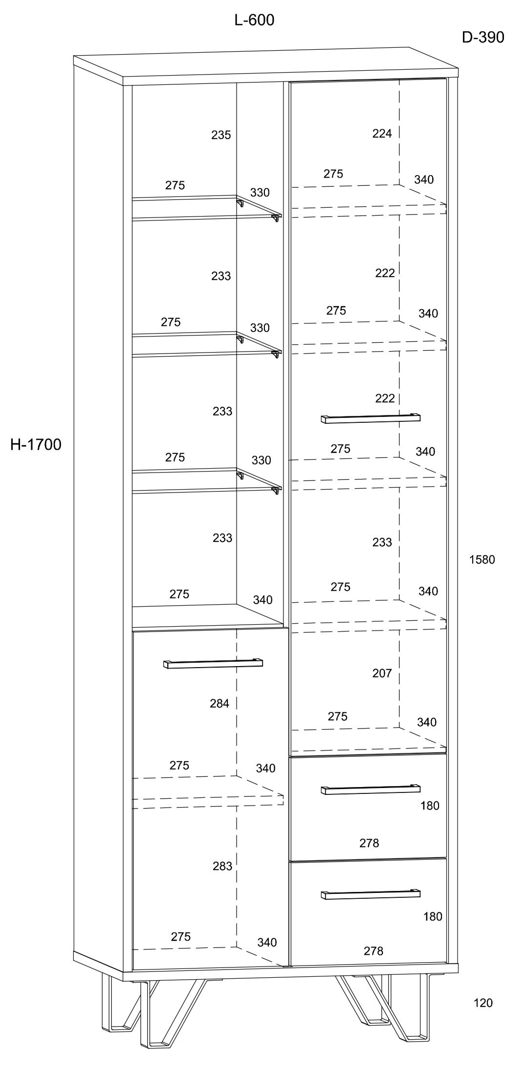 BIP 10 baldai, 2D2S lentyna — изображение 7