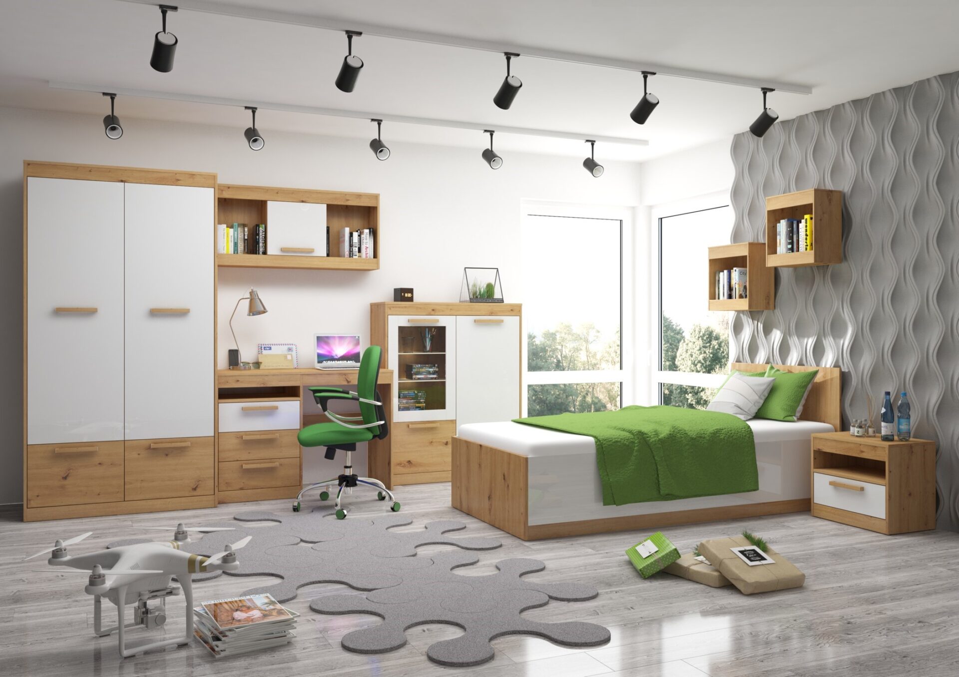 EMAX baldų komplektas Nr. 6 jaunimui