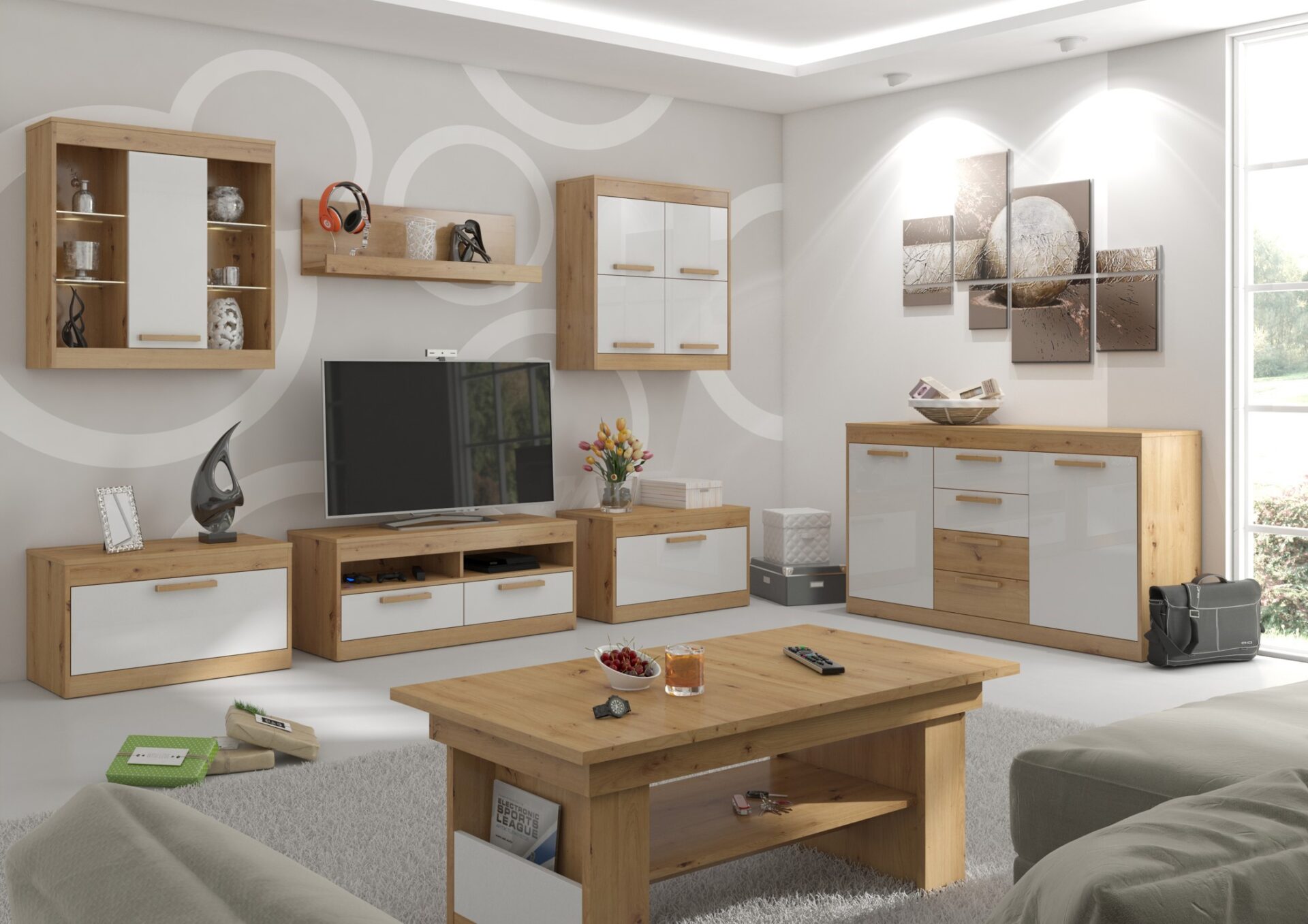 EMAX baldų komplektas Nr. 2 svetainei