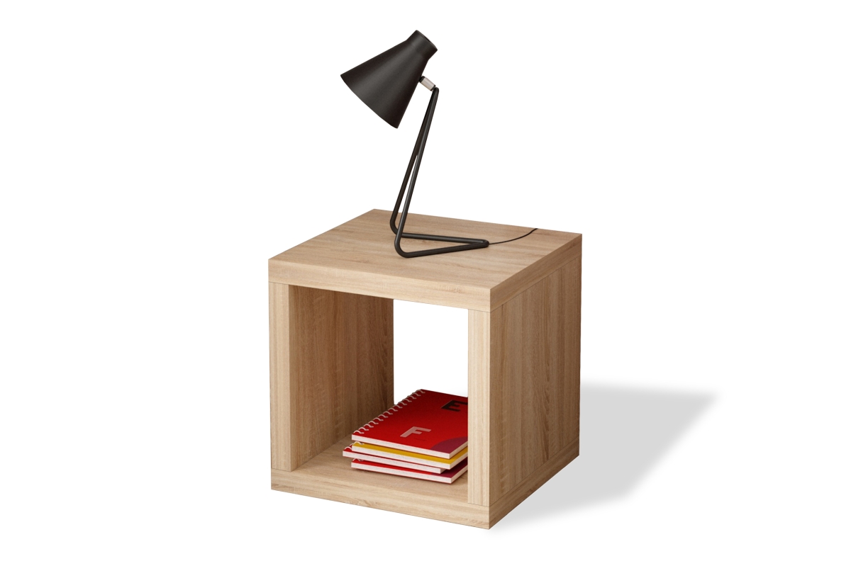 BOFLEX 1x1 knygų lentyna Sonoma Oak - MODERNIOS ATVIROS LENTYNOS SVETAINEI