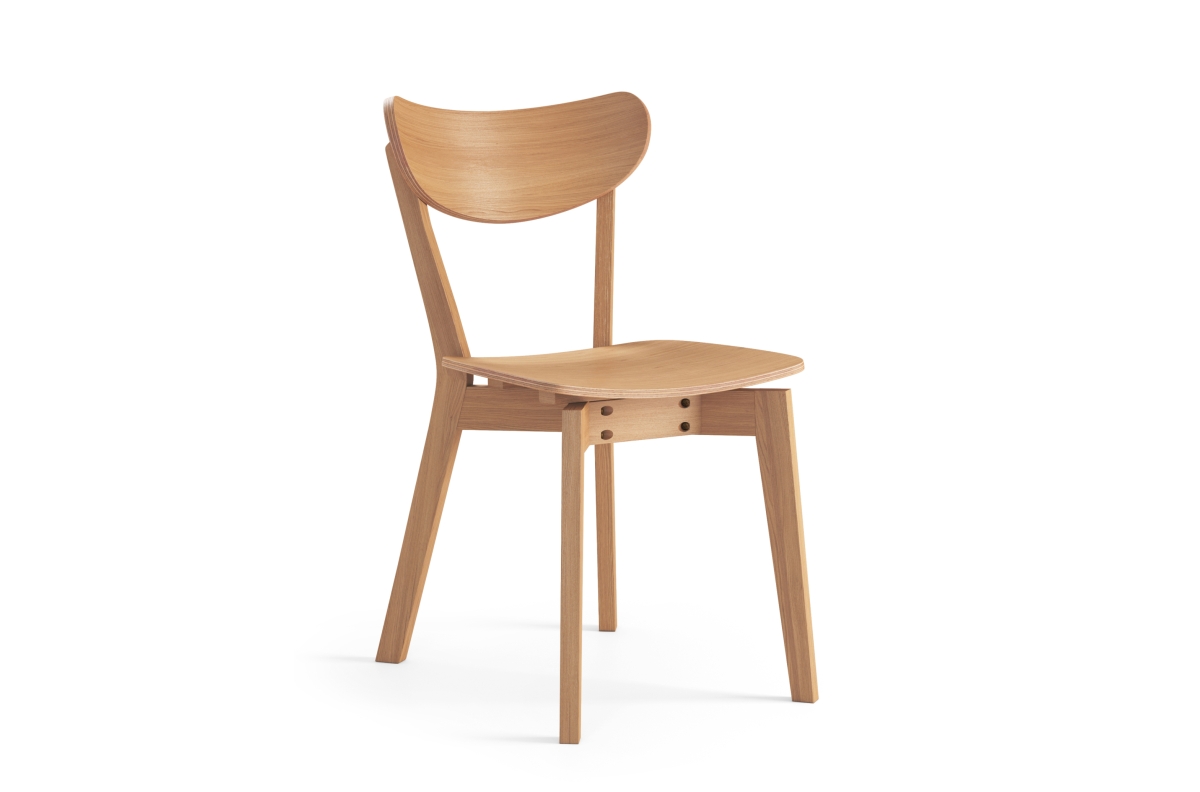 ROXY Natural Oak - MEDINĖ KĖDĖ SVETAINEI, VALGOMAJAM, RETRO VIRTUVEI