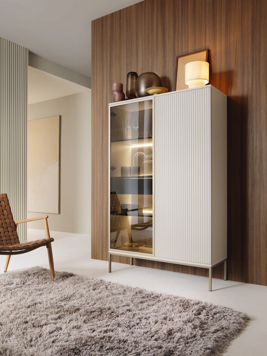 Sento S54 žavinga naktinė spintelė su apšvietimu, kašmyro spalvos — изображение 4