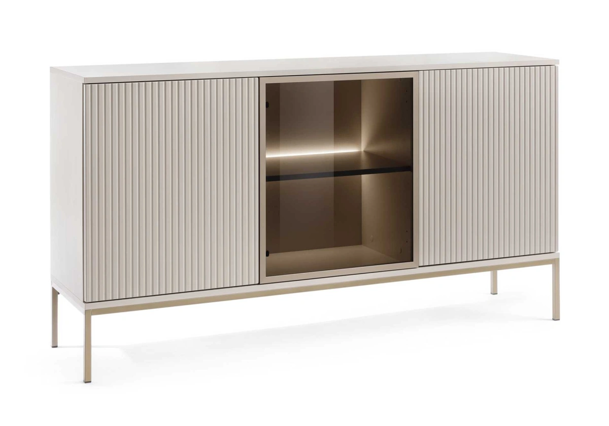 Žavinga komoda su apšvietimu Sento K154 kašmyro spalvos