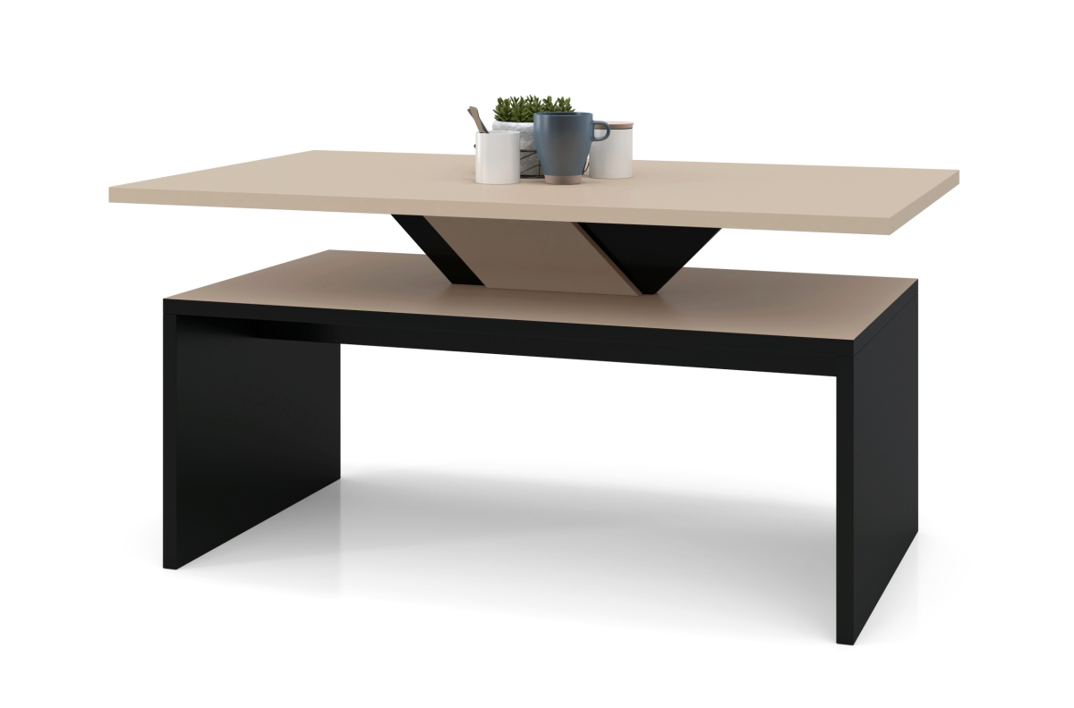 SISI smėlio/juodos spalvos - MODERNUS KAVOS STALIUKAS