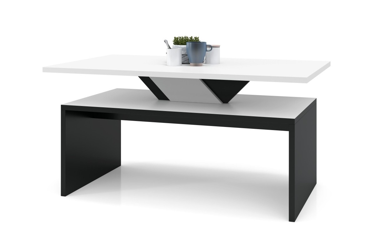 SISI balta/juoda - MODERNUS kavos staliukas