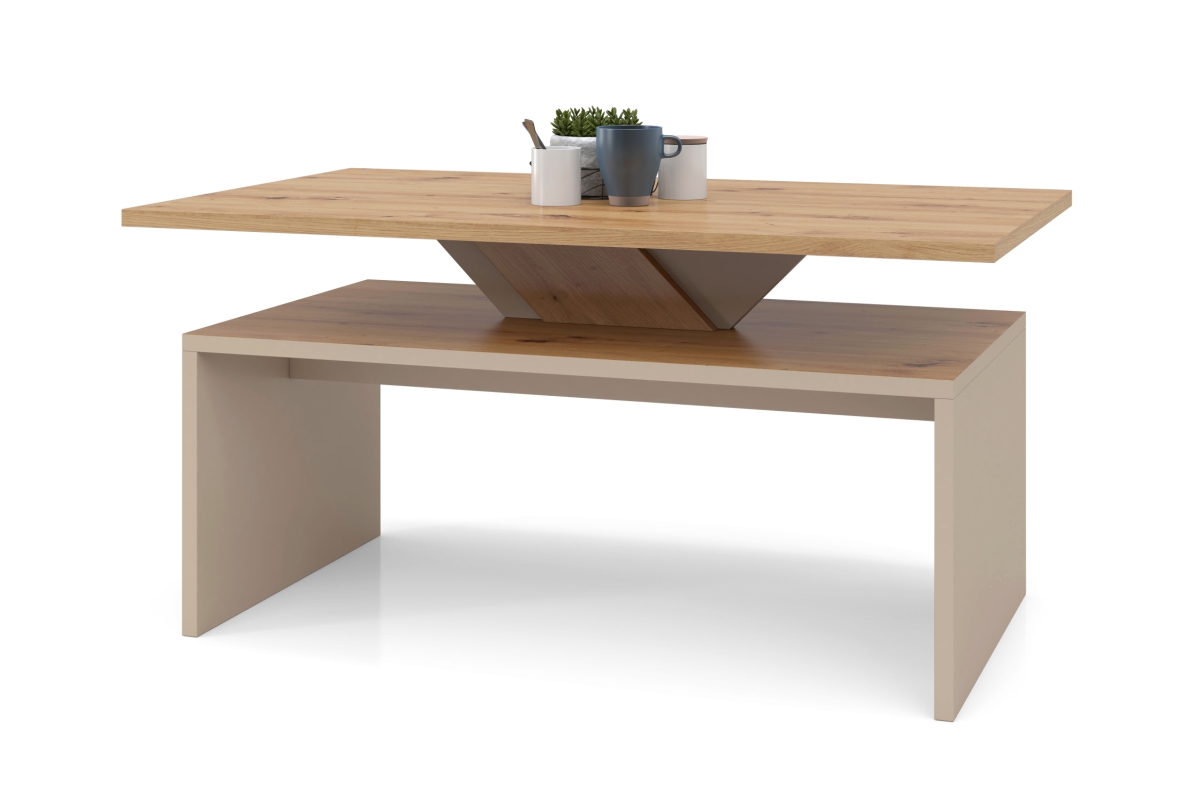 SISI Artisan Oak/Beige (Champagne) - MODERNUS KAVOS STALIUKAS