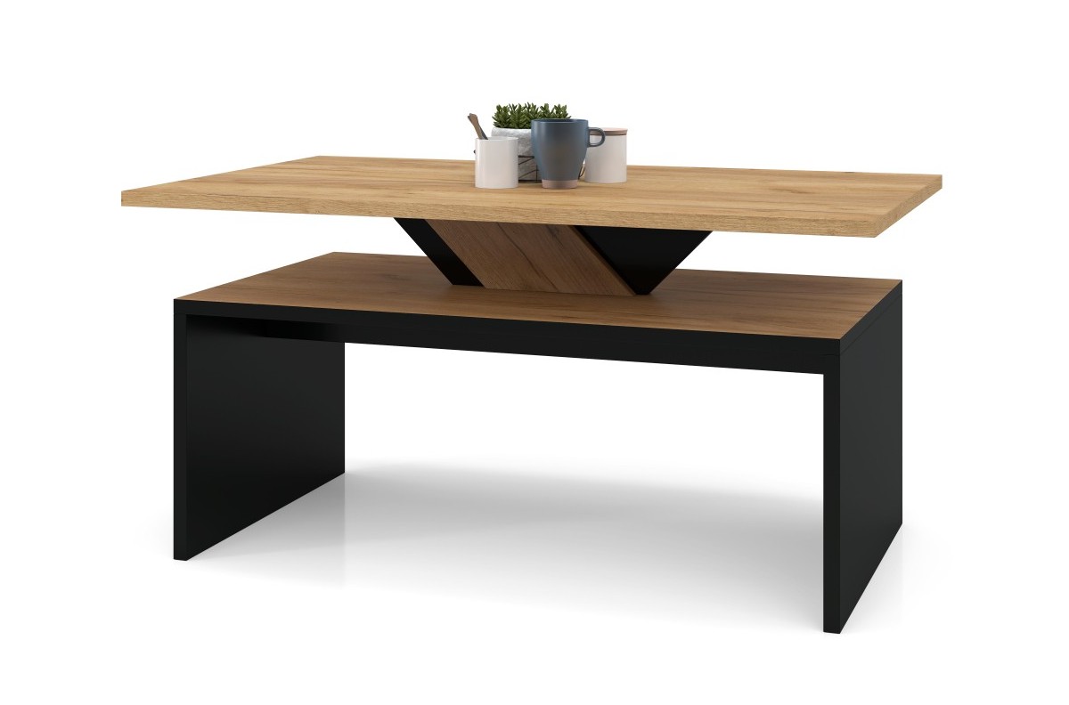 SISI Craft ąžuolo aukso/juodo spalvos - MODERNUS KAVOS STALIUKAS