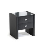 „Polibox“ naktinis staliukas – aukštas, apmuštas, su stalčiais Gr1