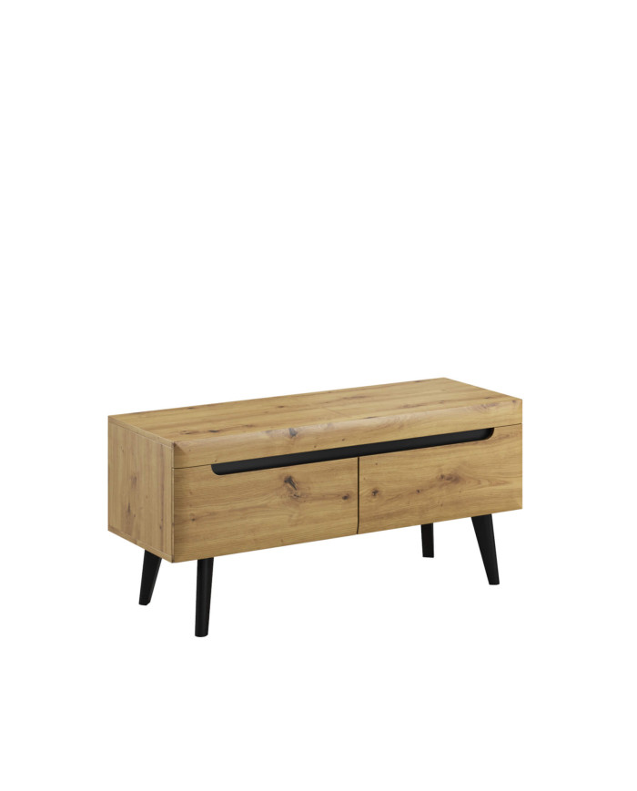 Nordi NRTV107 TV spintelė su stalčiais, Artisan Oak/Black