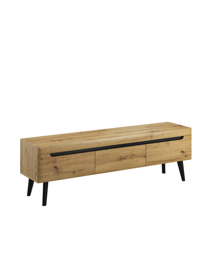 Nordi NRTV160 TV spintelė su stalčiais, Artisan Oak/Black