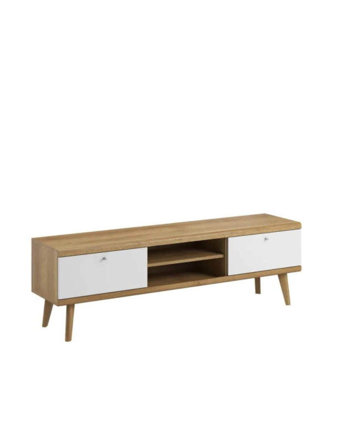 Primo PRTV 160 TV spintelė, durelėmis, Riviera Oak/White