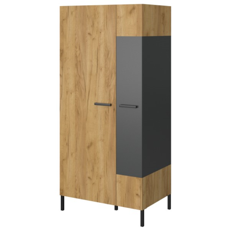 SANTES spinta, 2d, ąžuolo, aukso / antracito spalvos