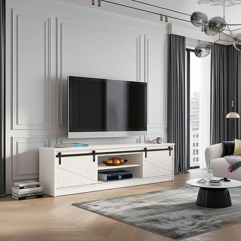 GRANERO televizoriaus spintelė, balta