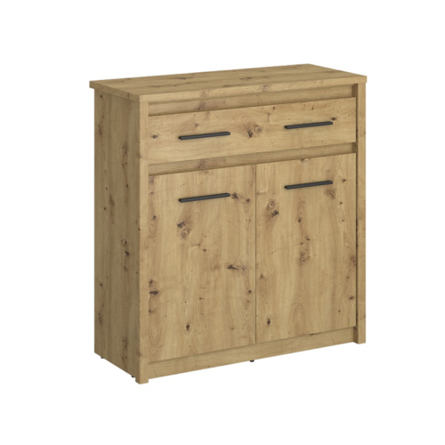 AYSON komoda, 2 stalčiai, 1 vnt., ąžuolo spalvos