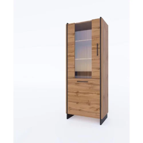 AMINO vitrina, 1 vnt., 1 vnt., wotan ąžuolas / juoda