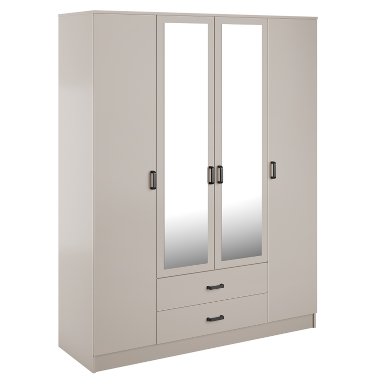 KAMI spinta su veidrodžiu, 4 vnt., įvairių spalvų