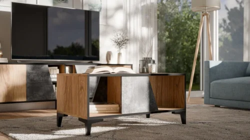 OVO kavos staliukas iš senovinio ąžuolo