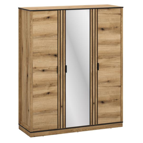 HELIX spinta su 3D veidrodžiu, ąžuolo spalvos, evok