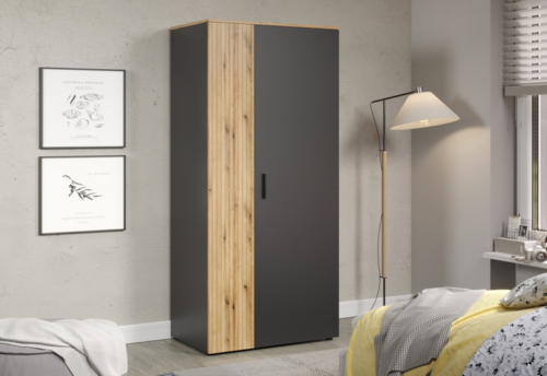 ESTEBAN spinta 2d grafito / ąžuolo evok