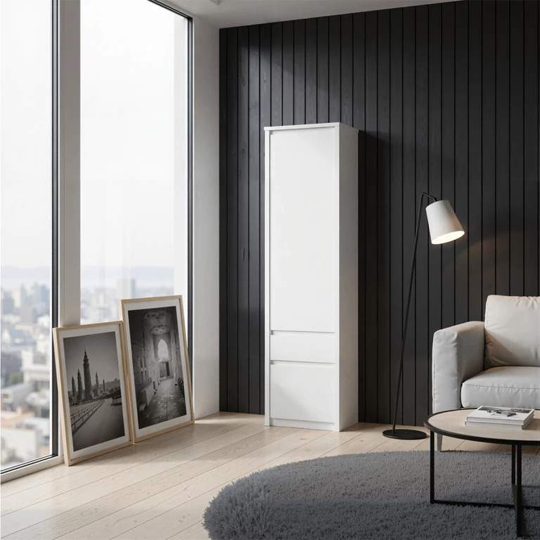 ERDEN 2 durų lentyna, balta