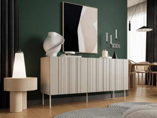 ISLA komoda 150 matinės smėlio spalvos