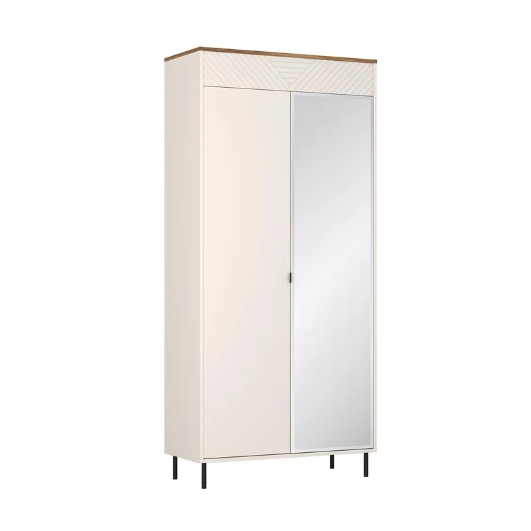 EVO spinta su veidrodžiu 2d/40 kašmyro / ąžuolo „Castello“