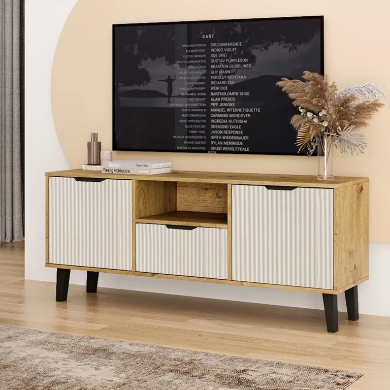 BORG DUO TV spintelė, 2 vnt., 1 vnt., ąžuolo spalvos, kašmyro spalvos