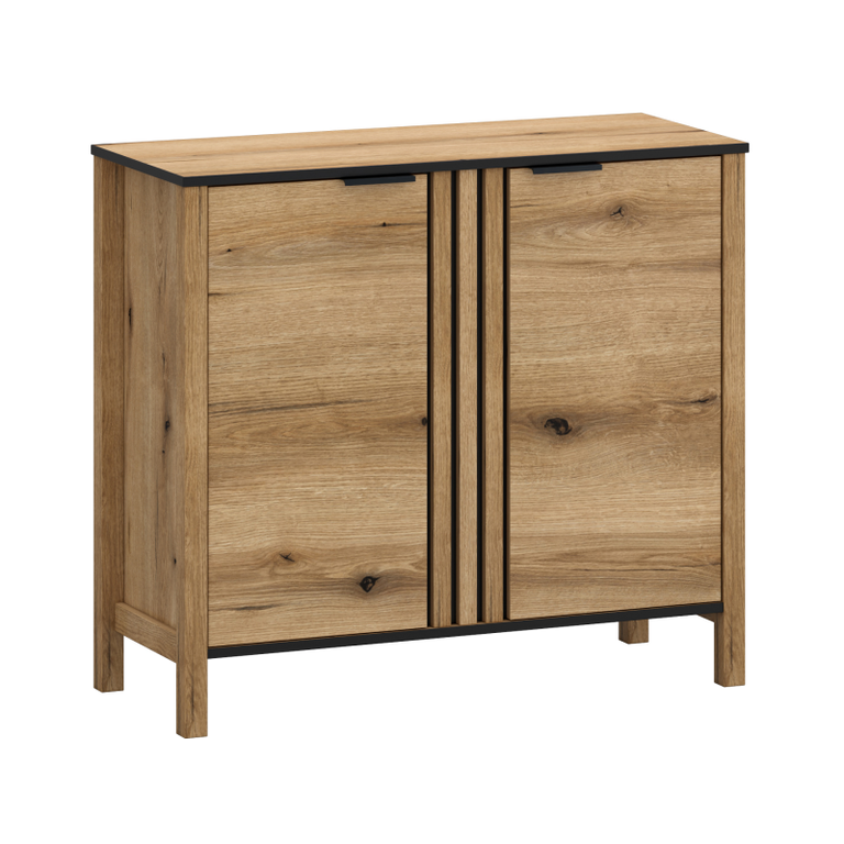 HELIX komoda 2d/100 ąžuolo spalvos, evok