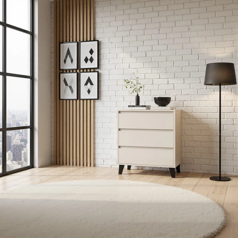 BORG komoda 3 stalčiais/70 kašmyro