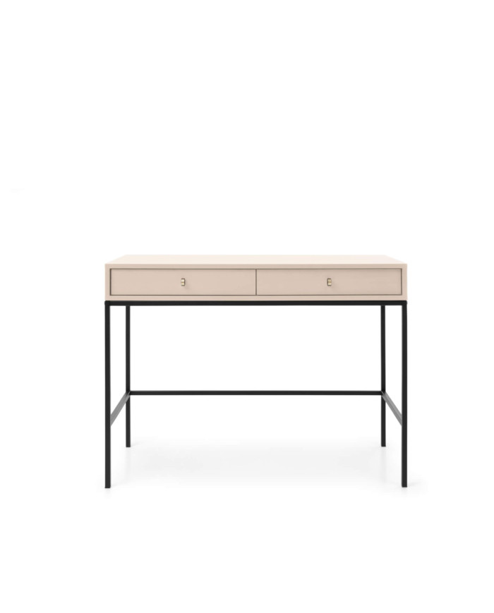 Tualetinis staliukas, konsolė Mono MT104, stalčiai, smėlio/juodas rėmas