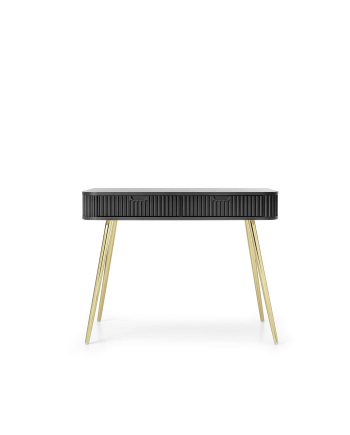 Zova T-103 tualetinis staliukas, konsolinis, su stalčiais, juodas