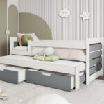 TOMASZ II jaunimo išskleidžiama lova 2 asmenims 80x181 cm