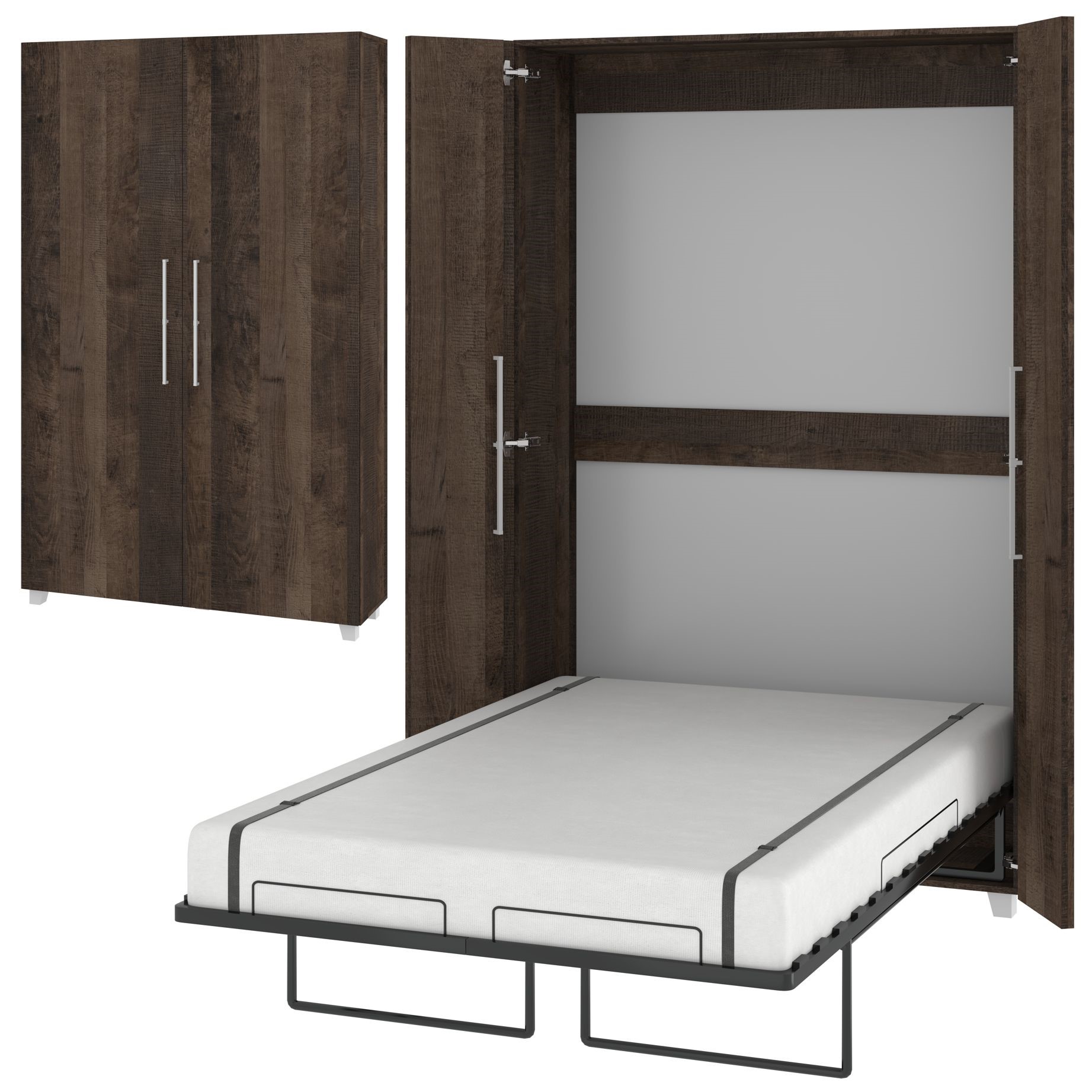 Vertikali sieninė lova TEDDY 120, ąžuolo spalvos