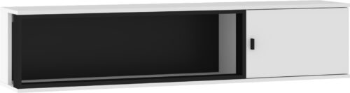 GAVES 16 baldai, sieninė lentyna, palėpė, balta, juoda