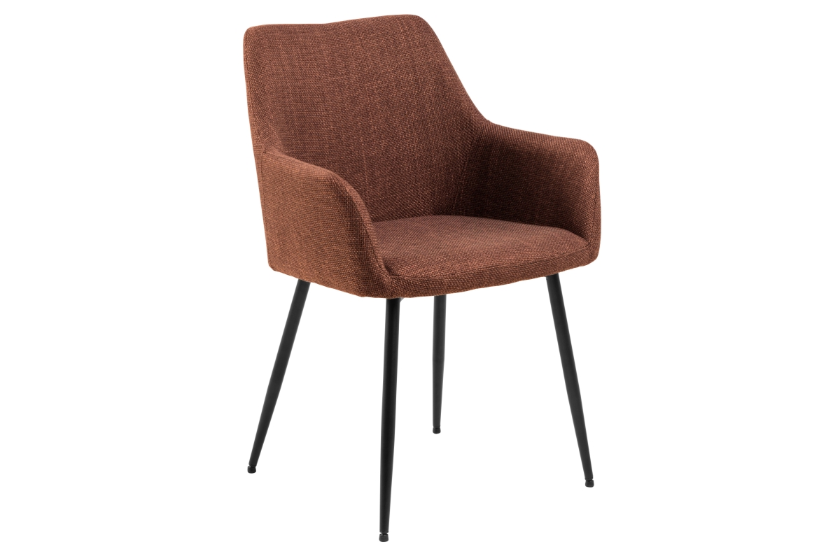 VERA Terracotta (Basel 44 audinys) - MODERNI APMUŠTA KĖDĖ SVETAINEI/VALGOMAJAM PALĖPEI