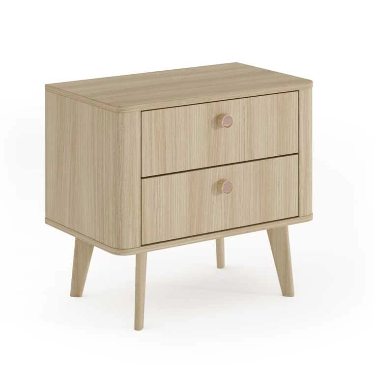 2S Viki naktinis staliukas su stalčiais