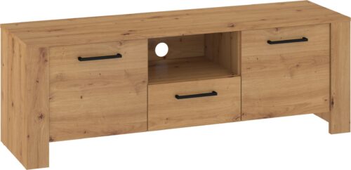 DELIS 10 baldai, komoda, stalas, TV spintelė 140, ąžuolo dirbiniai